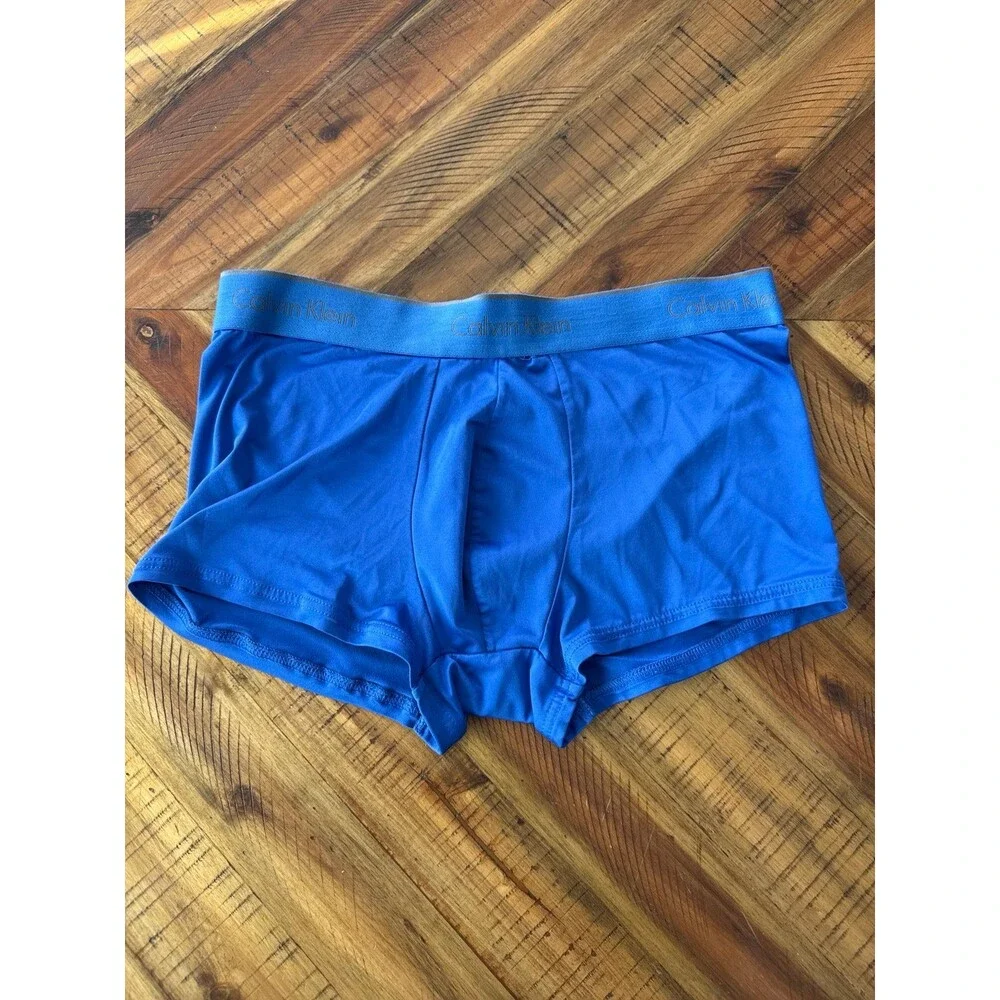 Calvin Klein Men’s Medium Trunks 7-Pack Underwear Grey Blue Grey Cotton Stretch